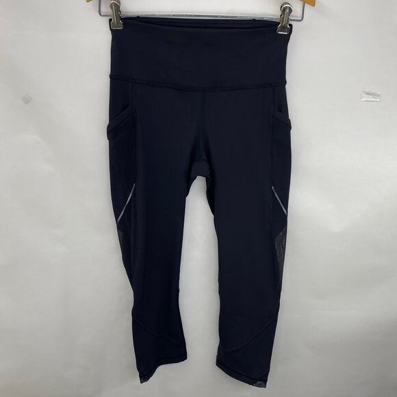 Lululemon Fast As Light Crop 19" Black Size 4 - Picture 1 of 7